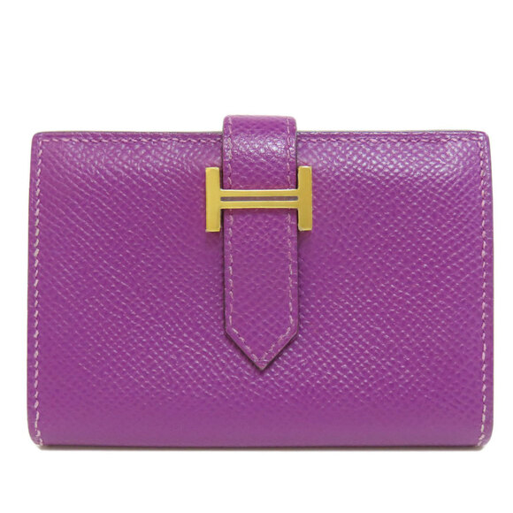 HERMES Purple Card Holder - Picture 1 of 11